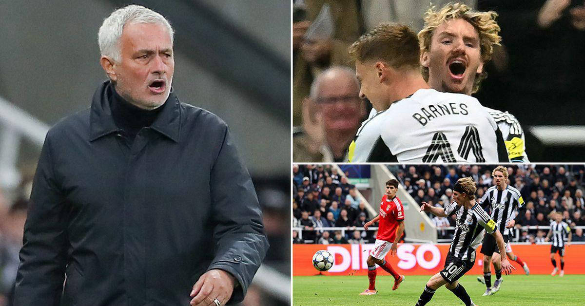 纽卡3-0本菲卡，穆里尼奥入主两连败，言语暗讽纽卡球迷